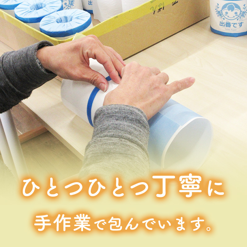 【定期便6回】「出番です」トイレットペーパー 12ロール 個包装 ストック 備蓄 防災対策 肌に優しい エンボス加工