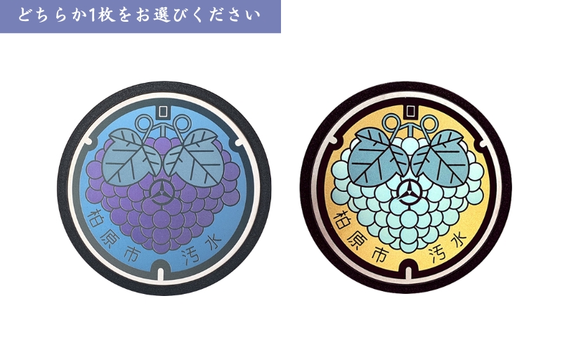 チタン製ミニチュアマンホール【ぶどう】