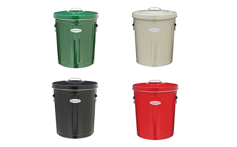 ＜オバケツ＞バケツ職人が作るダストボックス・33L／純国産 インテリア【アイボリー】