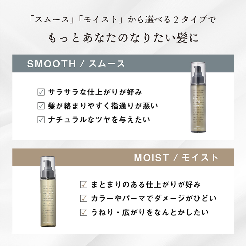 LUTY ルーティー ヘアオイル モイスト 30ml ヘアケア しっとり 天然由来成分配合 硬毛 太毛 くせ うねり 広がり ダメージ 優しい香り