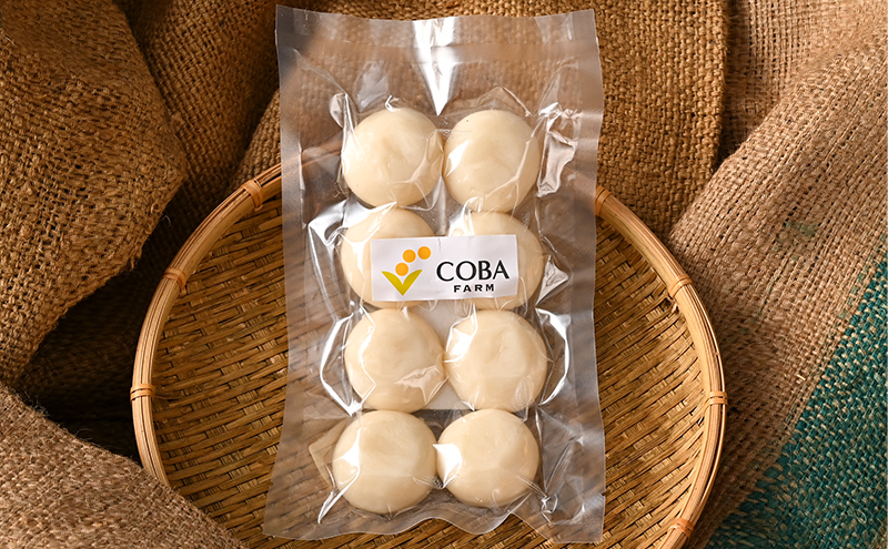 自然栽培の小餅（8個入り）/農薬・肥料不使用！高級和菓子に使われる、もち米のトップブランド「滋賀羽二重もち」を使用！ 5袋(丸餅)