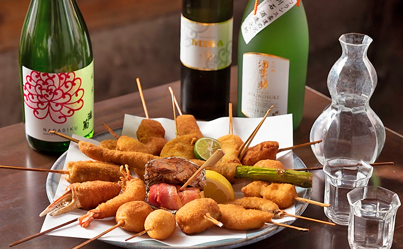 【日本酒と串揚 蔵】＜名物＞串・すすぎ鍋［特選??和?］コース 4名様分（ぐるなびセレクション） お食事券 コース 鍋 兵庫県 姫路市