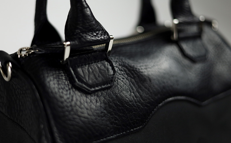 キャッスルミニボストンバッグ ブラック レザー メンズ レディース ユニセックス ケアクリーム付き バッグ レザーバッグ 革小物 本革 日本製 職人手づくり ブランドバッグ 姫路市 兵庫県