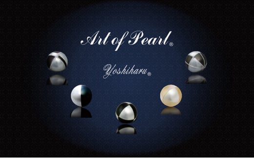 芦屋流　Art of pearl　No2 デザインを施した淡水パールとキュービックジルコニアのネックレス[063-a002]