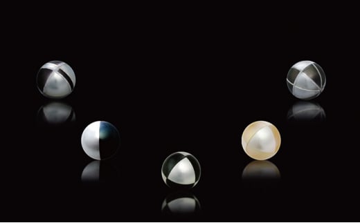 芦屋流　Art of pearl　No2 デザインを施した淡水パールとキュービックジルコニアのネックレス[063-a002]