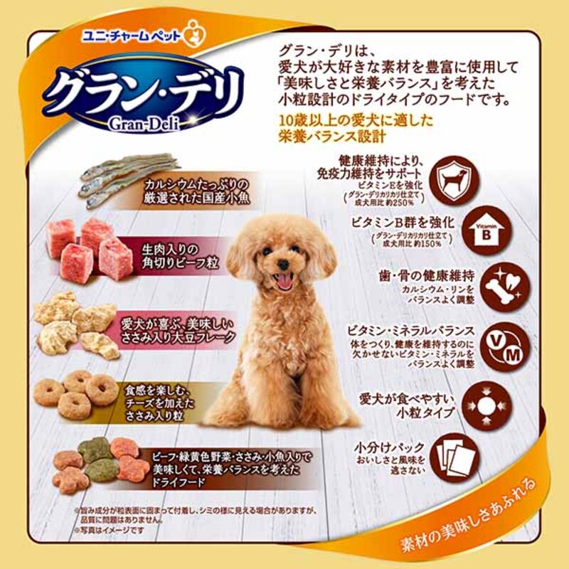 グラン・デリ カリカリ仕立て 10歳以上用 栄養バランスセレクト 1.55kg×2袋 ペットフード ドッグフード 犬のごはん 犬用フード 犬 ペット ドライ ユニ・チャーム ペット ユニ・ケアー