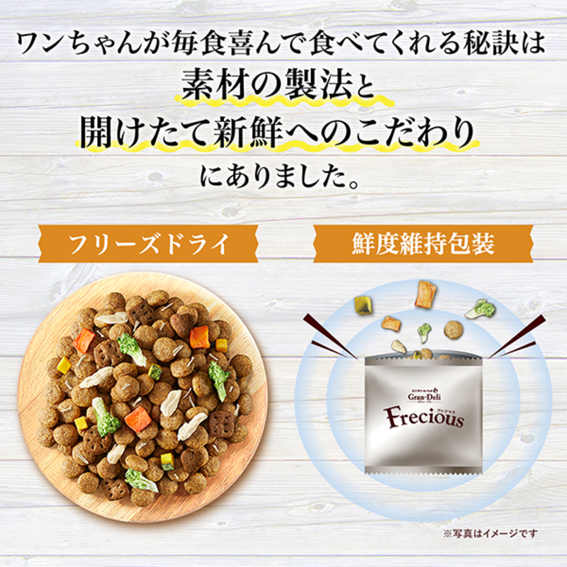 グラン・デリ フレシャス 早食い 軽減 設計 チキン＆ビーフ入り 2kg×2袋 ペットフード ドッグフード 犬のごはん 犬用フード 犬 ペット ドライ ユニ・チャーム ペット ユニ・ケアー