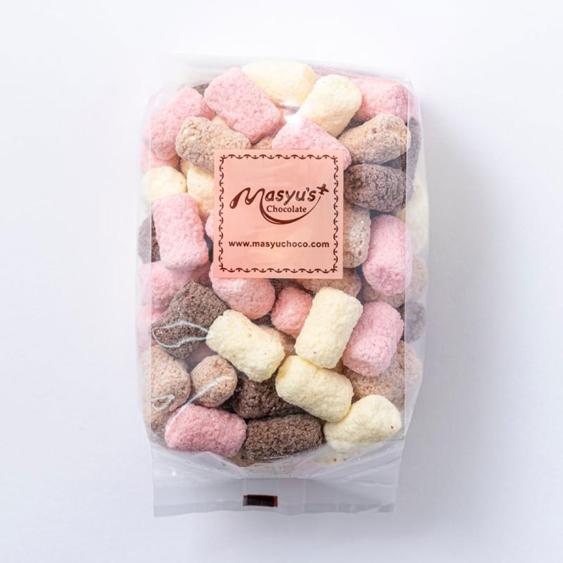 ミックスマシュマロチョコ 1000g 200gx5袋 11月～3月発送 チョコレート チョコ スイーツ お菓子 おかし 詰め合わせ セット 食べ比べ ミルク ホワイト 苺 ロイヤルミルクティー ギフト プレゼント 兵庫県 伊丹市