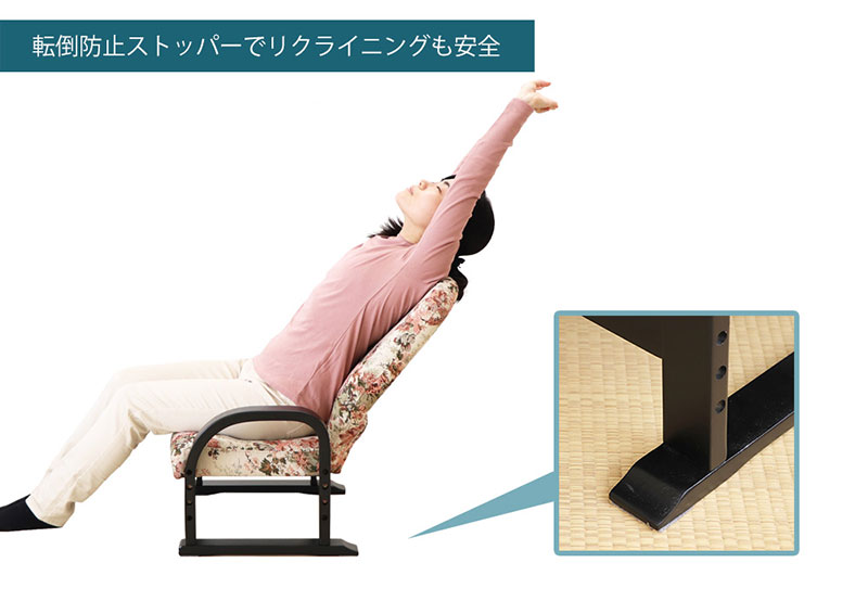 リクライニングTV座椅子 早苗フラワー