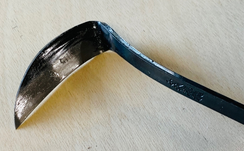 千代高龍　鋼付カット鎌110mm　赤口 ガーデニング　農業　除草