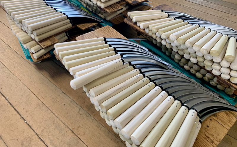 千代高龍　鋼付カット鎌110mm　赤口 ガーデニング　農業　除草