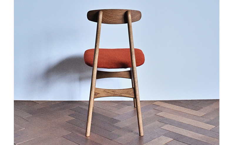 ダイニングチェア 02 オレンジ インテリア 椅子 イス 木製 コンパクト シンプル デザイン オリジナル 兵庫県 小野市