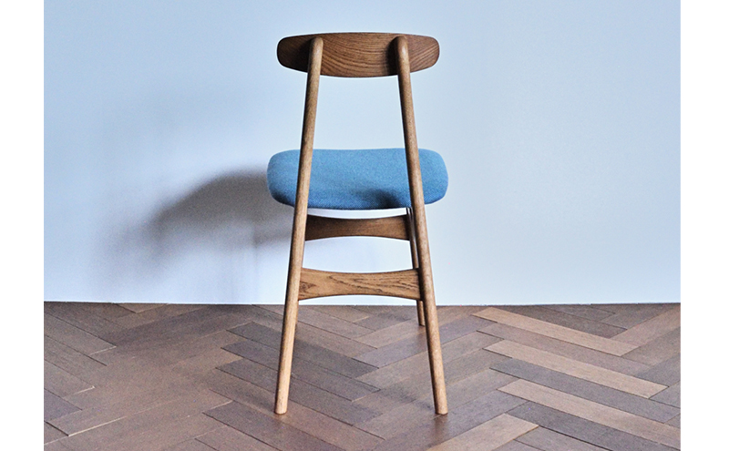 ダイニングチェア 02 水色 インテリア 椅子 イス 木製 コンパクト シンプル デザイン オリジナル 兵庫県 小野市