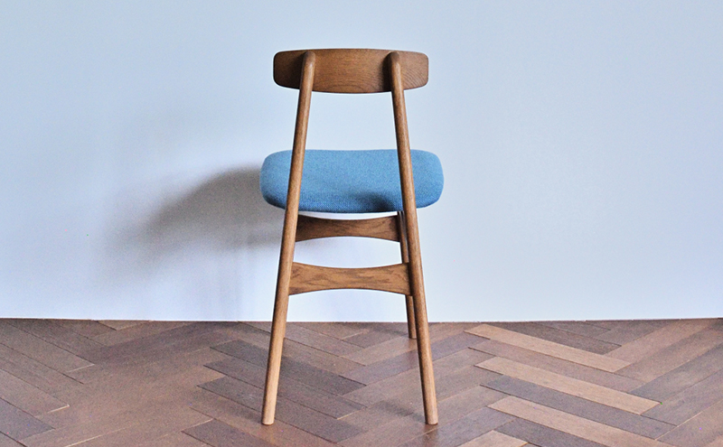 ワークチェア  水色 インテリア 椅子 イス 木製 コンパクト シンプル デザイン オリジナル 兵庫県 小野市