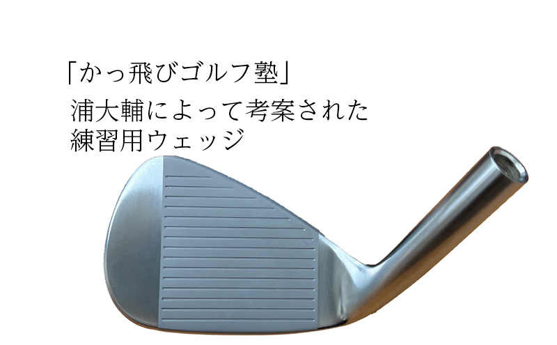 ゴルフウェッジ AIM Design 56°13バンス ( メッキ ) かっ飛びゴルフ塾 浦大輔 考案 ヘッドのみ ゴルフ ウェッジ AIM Design 56°13バンス