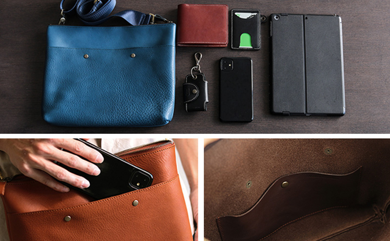 Native Creation 本革 ショルダーバッグ NC3418V 全5色 栃木レザー BROWN