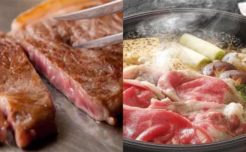 備中牛 ロースステーキ 200gx3枚・備中牛 ローススライス 400g 岡山県産 黒毛 和牛 肉 お肉 牛肉 牛