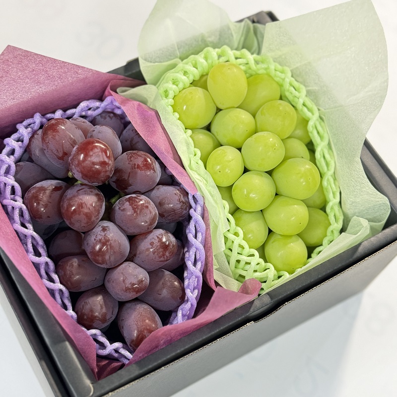 ぶどう 2026年 先行予約 ぶどう 話題の品種 富士の輝＆こだわりのシャインマスカット 贈答ランク 合計約1.4kg ブドウ 葡萄 岡山県産 国産 フルーツ 果物 ギフト 【 Nini farm 農家 直送 】