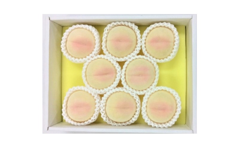 桃 2026年 先行予約 白桃 8玉 合計約2.0kg もも モモ 岡山県産 国産 フルーツ 果物 ギフト