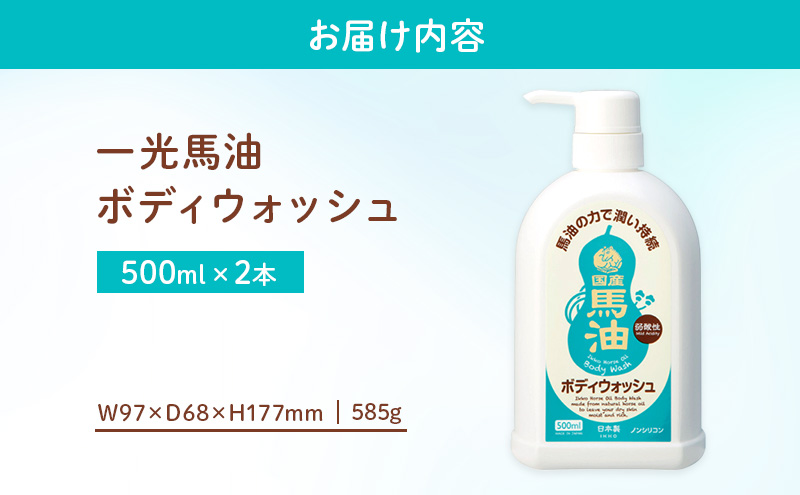 一光 馬油 ボディウォッシュ　2本セット スキンケア 美容 コスメ 送料無料