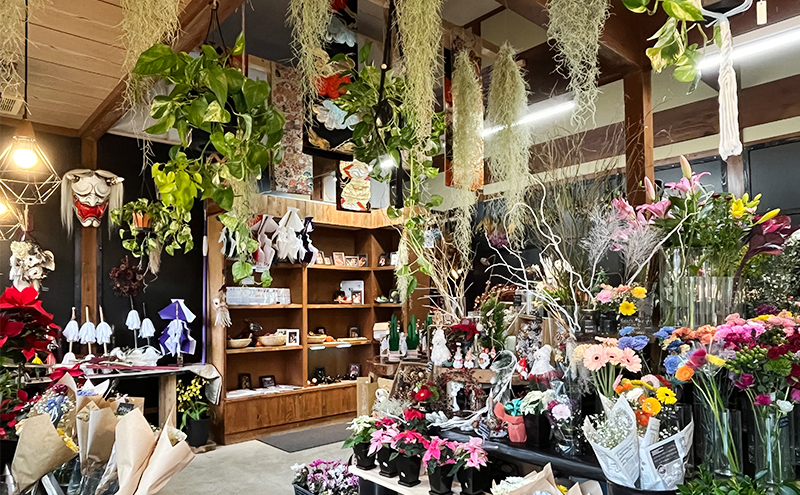 ドライフラワー 縦50cm×横25cm デザインお任せ お祝い 安芸高田市 神楽門前湯治村 萬珠沙華