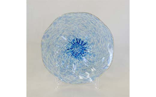 【ギフト用】「宙ーSora-」皿＜ガラス作家 西川　慎＞ F6L-111