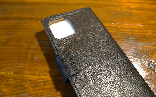 本革製手帳型iPhoneカバー iPhone12ProMax用 ＜ブラウン＞ 国産牛ヌメ革 スマホ 手帳型 カバー iPhone iPhone12 iPhone12Pro 本革 レザー 革製品 ブラウン F6L-310 ブラウン