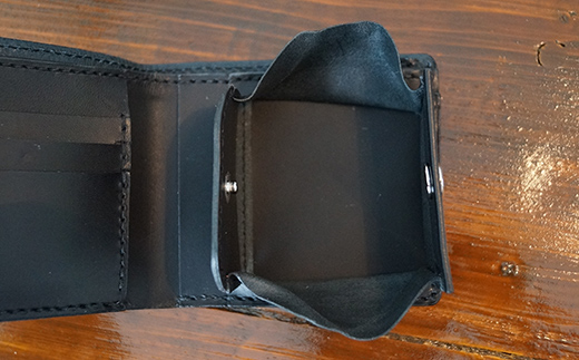 本革製二つ折り財布（小銭・カード・お札ほか）ダークブラウン F6L-372 ダークブラウン