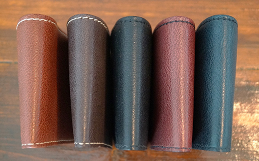 本革製二つ折り財布（小銭・カード・お札ほか）ネイビー F6L-375 ネイビー