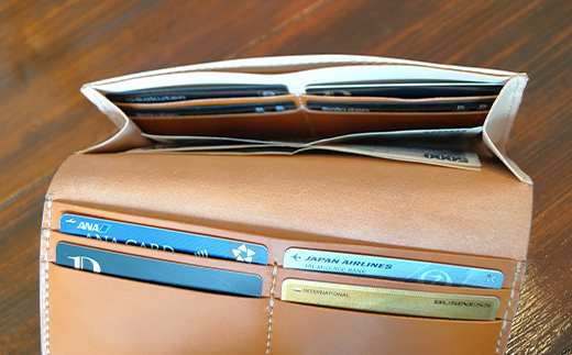 本革製長財布（コインケースなし）キャメル F6L-379 キャメル