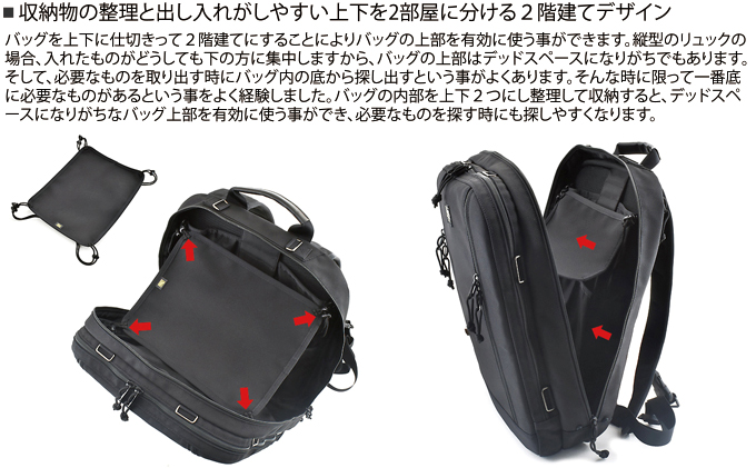 VanNuys 大人のワーキングベース ハイエンドプレミアム ビジネスリュック/Tokyo仕様-M（最も標準的なサイズ）／サイドバックル2個・折り畳み傘ホルダーセット