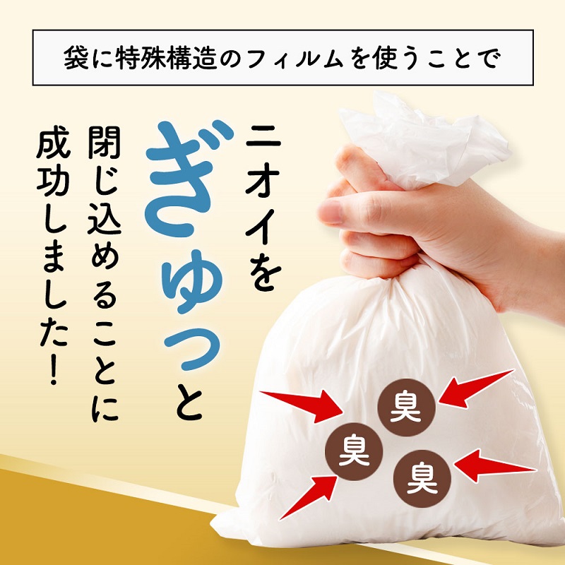 【2月発送開始】防臭袋 ニオガード (M360) におわない袋 特殊素材 防臭力 NIOGUARD 大倉工業 国内製造 赤ちゃん オムツ袋 ペット いぬ ネコ 砂 ウンチ トイレ シーツ 生ごみ ゴミ箱 消臭 ゴミ袋 防災 ﾎﾜｲﾄ