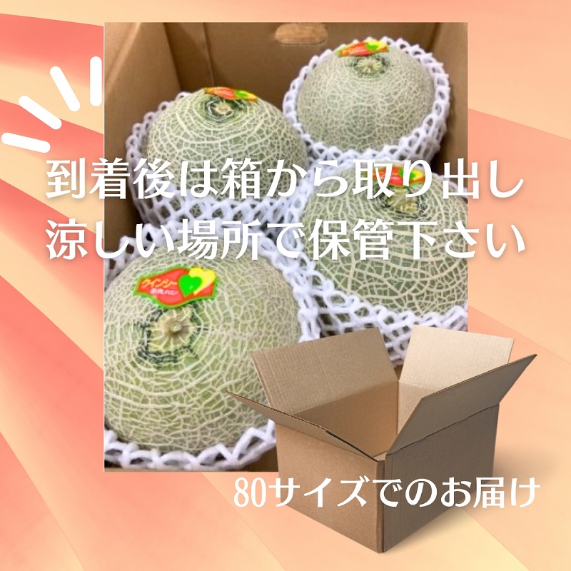 クインシー メロン（赤肉）約5kg 果物類 フルーツ メロン赤肉