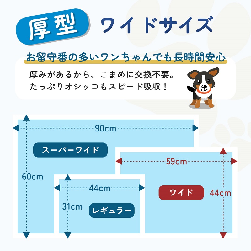 あんしんサラ・シート　ワイド　50枚×4袋　ペットシート ペットシーツ 犬用 ワンちゃん 日本製