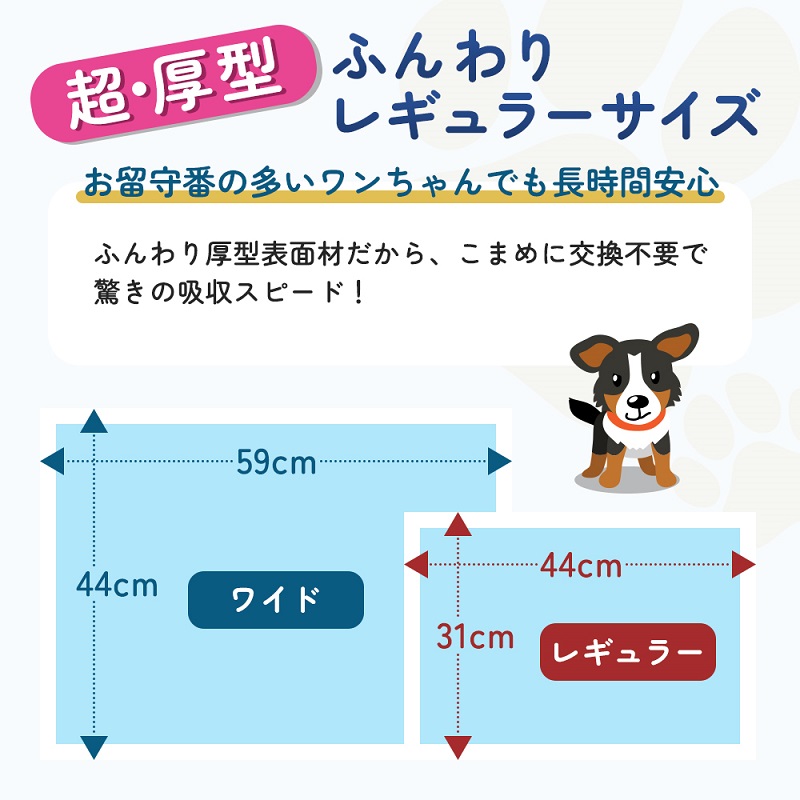 3倍速ふんわりサラ・シート　レギュラー　81枚×4袋　ペットシート ペットシーツ 犬用 ワンちゃん 日本製