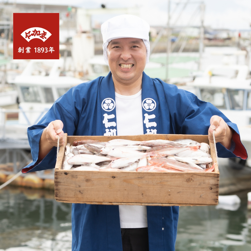 仁加屋かまぼこ ご自宅用B　家飲みセット(小分け用ビニール袋付)　５種類×各3個