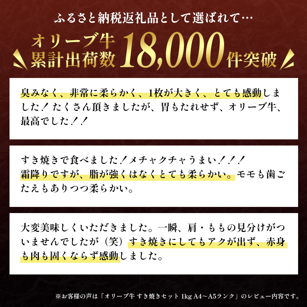 「12月31日までの期間限定」香川県産黒毛和牛オリーブ牛 すき焼き 500g 数量限定 牛肉 肉 お肉 和牛 すき焼き肉 すき焼き A4 A5 香川 香川県 東かがわ市