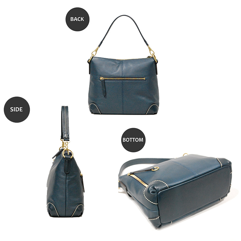 シルキーレザー 2way ショルダーバッグ 【LIME】：キャメル