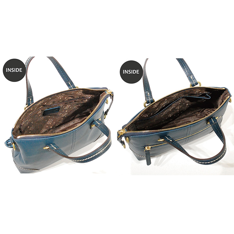 シルキーレザー 2way ミニバッグ 【LIME】：チョコ