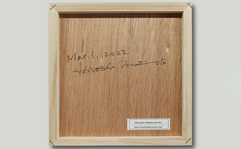 Hiroshi Matsumoto 油彩画 ”Mar. 1, 2022” オリジナル額装(ガラスなし)