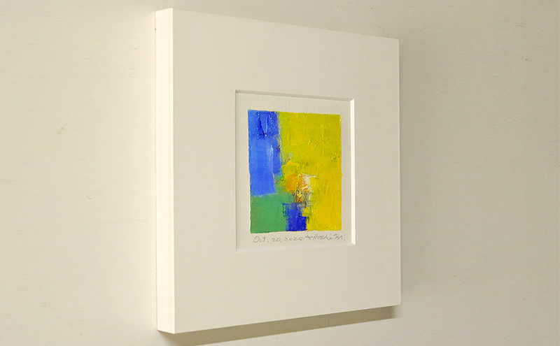 Hiroshi Matsumoto 油彩画 ”Oct. 20, 2020” オリジナル額装(ガラスなし)