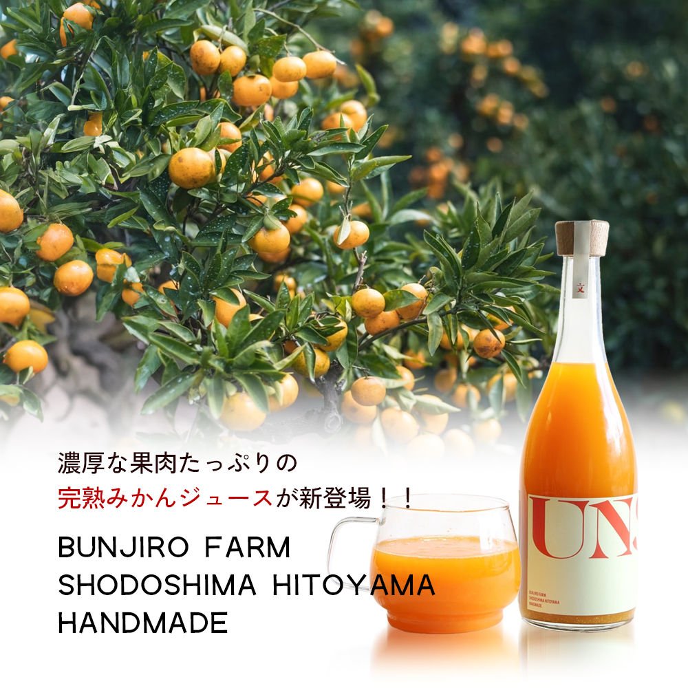 【 小豆島 】文次郎農園 温州みかん ジュース 2本セット 完熟 みかん 蜜柑 ミカン 柑橘 飲料 ドリンク 飲み物 瀬戸内 香川 香川県 土庄 土庄町