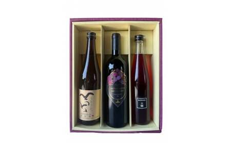 「瀬戸・たかまつネットワーク」蔵元のこだわり　讃岐の地酒セットB(さぬきワイン750ml・小豆島酒造 うとうと720ml・勇心酒造 リセノワール500ml)（瀬戸・高松広域連携中枢都市圏共通返礼品） | お酒 酒 ワイン 日本酒 母 父 赤ワイン フルーティー 爽やか 地酒 セット ギフト 贈答 香川県 三木町 |_mk097-004