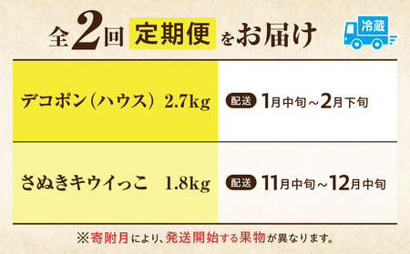 季節の恵み2回定期便L | 果物 フルーツ 定期便 果物定期便 フルーツ定期便 旬の果物 旬の定期便 旬のフルーツ 定期便 旬の果物定期便 定期 人気 おすすめ 厳選 ギフト 贈答 贈り物 ご褒美 デザート スイーツ 香川県 三木町 |_mk165-t012