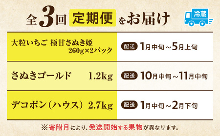 季節の恵み3回定期便J | 果物 フルーツ 青果 青果物 デザート スイーツ 果実 旬 季節 旬の果物 季節の果物 生鮮食品 生鮮 贈答 贈り物 ギフト プレゼント おすそ分け お祝い 内祝い ご褒美 人気 グルメ お取り寄せ 特産品 特産 国産 香川県 三木町 |_mk165-t041