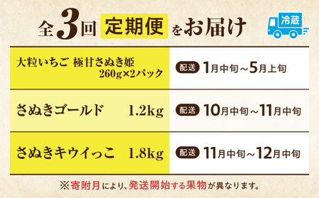 季節の恵み3回定期便M | 果物 フルーツ 青果 青果物 デザート スイーツ 果実 旬 季節 旬の果物 季節の果物 生鮮食品 生鮮 贈答 贈り物 ギフト プレゼント おすそ分け お祝い 内祝い ご褒美 人気 グルメ お取り寄せ 特産品 特産 国産 香川県 三木町 |_mk165-t044
