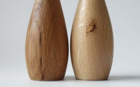 【訳あり】木製眼鏡スタンド　節あり　(お任せ2点セット） | メガネスタンド 眼鏡スタンド スタンド 木製 インテリア 室内 置物 雑貨 オーク材 自然塗料 指輪スタンド おしゃれ シンプル 香川県 三木町 |_mk113-011