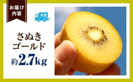 キウイフルーツ(さぬきゴールド)　2.7kg | キウイ フルーツ 果物 旬 旬の果物 キウイフルーツ デザート 生鮮食品 贈り物 贈答 お裾分け おすすめ 人気 ギフト グルメ 特産品 果肉 季節 季節の果物 香川県 三木町 |_mk165-011