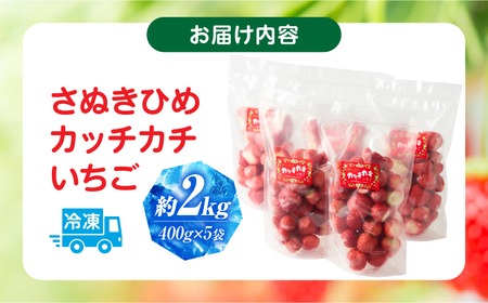 【冷凍いちご】森のいちごのカッチカチいちご【さぬきひめ】　2kg|いちご 苺 ストロベリー さぬき姫 さぬきひめ 香川県オリジナル 希少 甘い 完熟 フルーツ 冷凍 果物 旬 香川県 三木町|_mk035-008