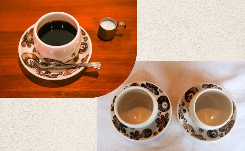 ＜砥部焼＞ペアブレイクセット （ブーケ柄とりわけサイズ4寸皿2点＆まぁるいカップ2点）【工房釉瑠璃 女性作家 食器 コップ 湯呑 カップ 食洗器対応 おしゃれ かわいい お皿 ギフト プレゼント お祝い】